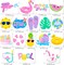20PCS Pool Party Hanging Swirls Decorations – Summer Beach Ceiling Decor for Birthday, Hawaiian Luau, Hello Summer & Tropical Party Supplies